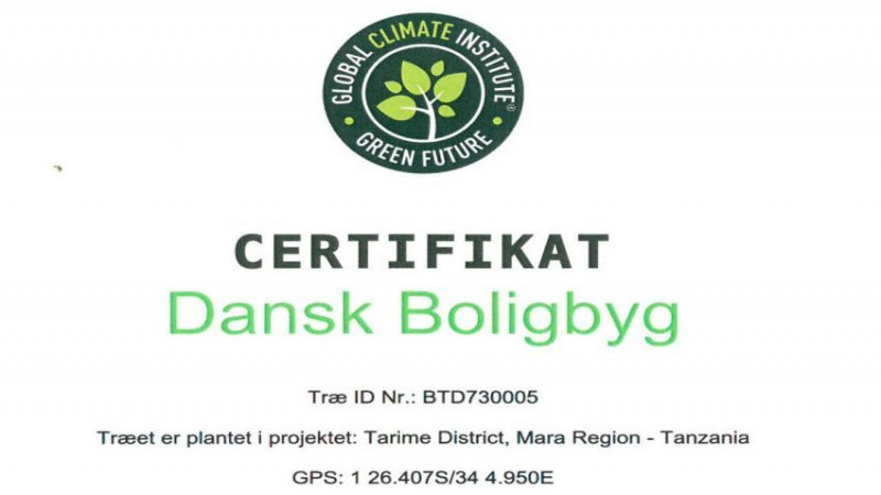 Dansk Boligbyg deltager i træplantnings-projekt i Tanzania