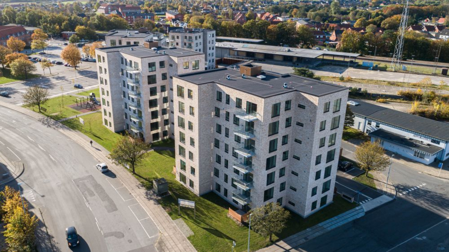 4 nye boligblokke ved station | Dansk