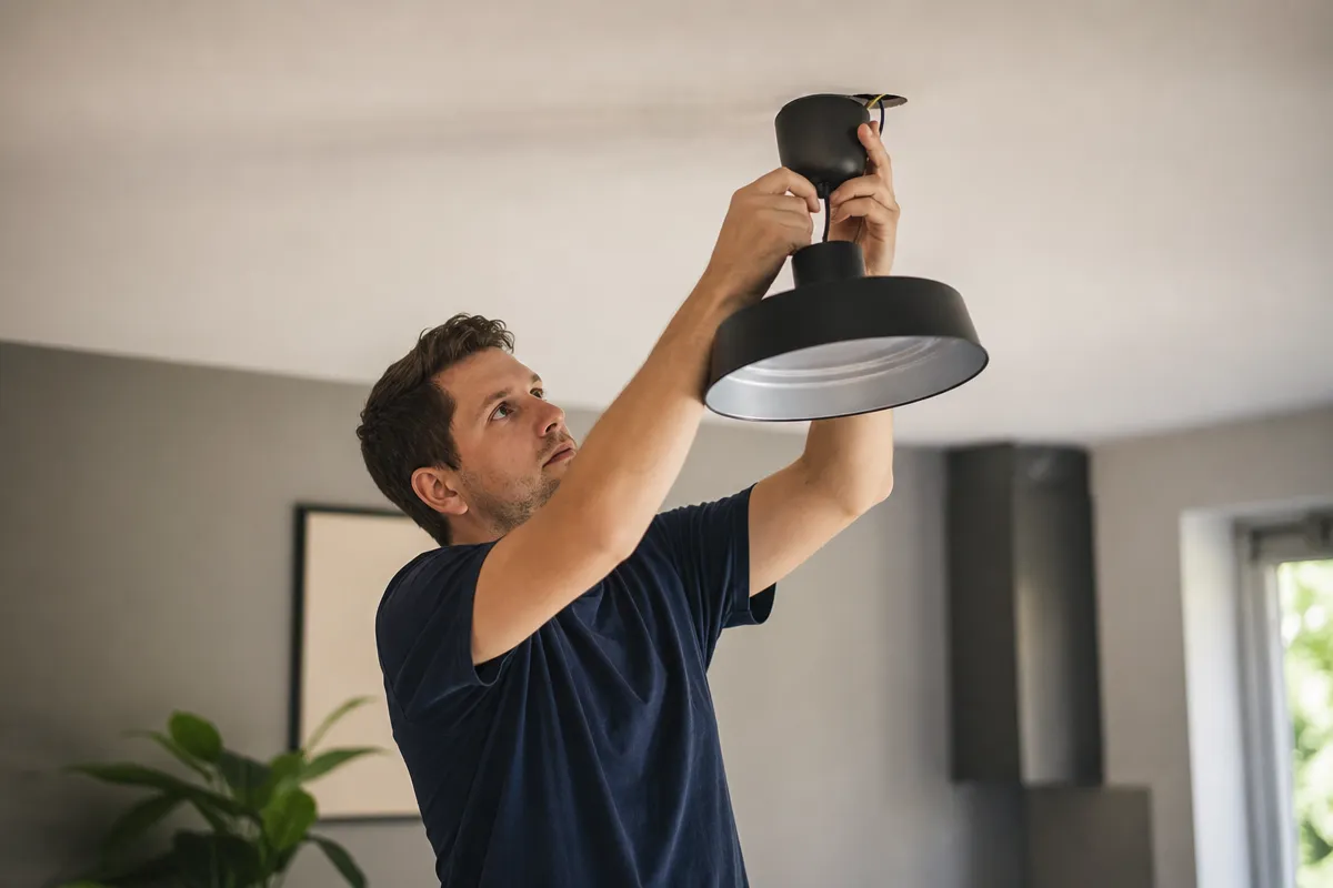 Hvordan sætter man en lampe op?